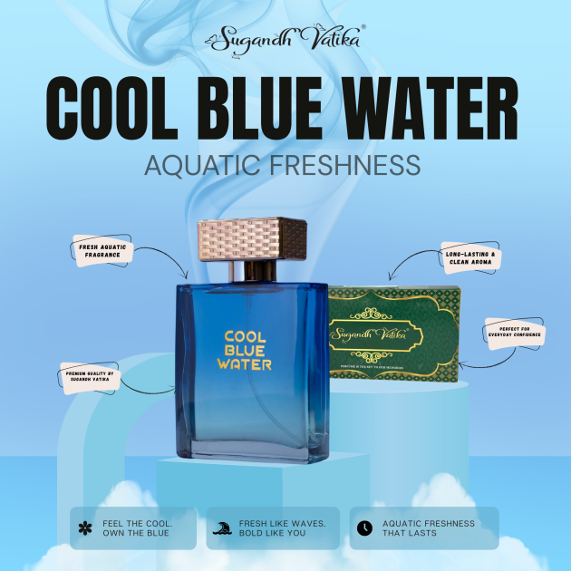 Cool Blue Water – Ultimate Aquatic Freshness Perfume 100ML